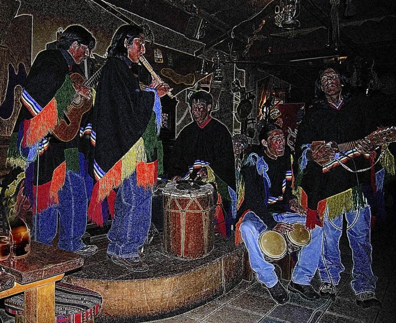 Peruvian musicians - Peruvian musicians ©2003 Martin Oretsky